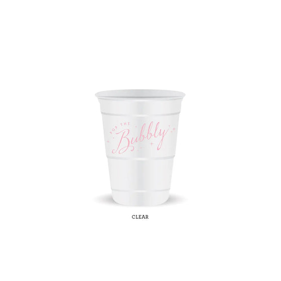 *NEW* Bubbly plastic party cups (24)
