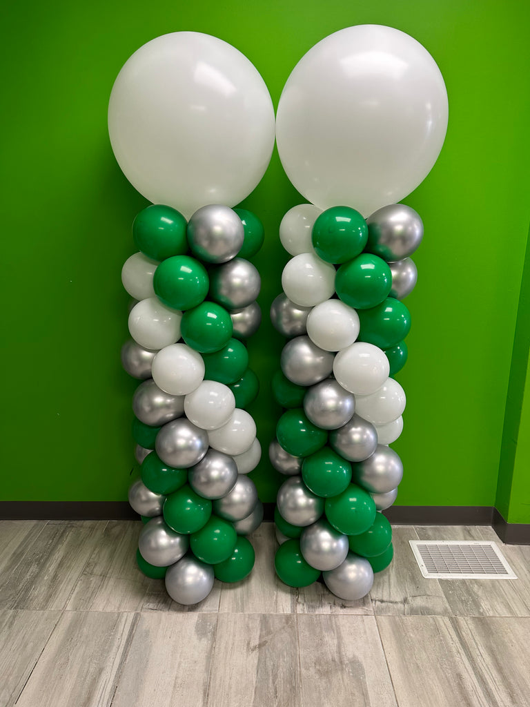 Jumbo topper balloon pillar