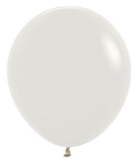 Helium inflated 18” latex balloon - dusk pastel cream