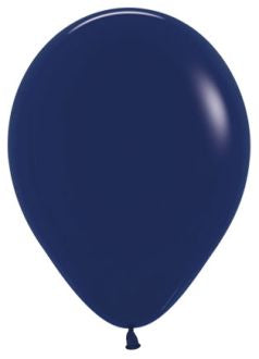 Helium inflated 11” balloon - Navy blue