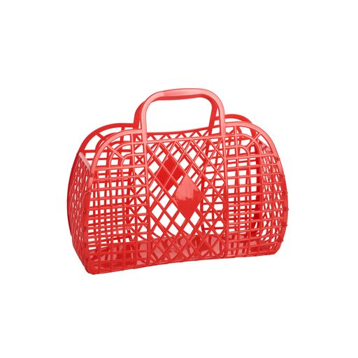 Sun jellies - small retro bag - red