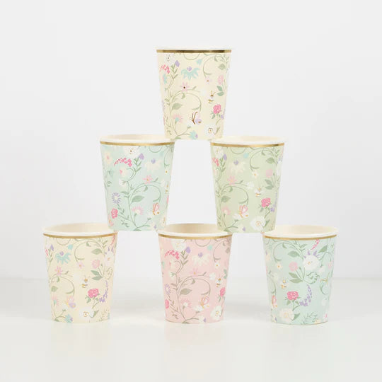 Laduree Paris floral cups