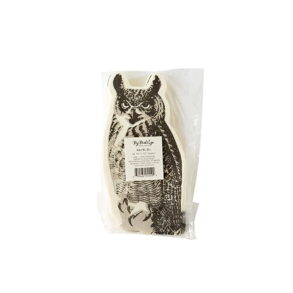 Night sky owl napkins