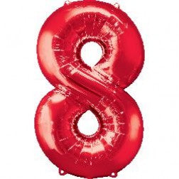 *NEW* Supershape foil balloon - Red giant numbers