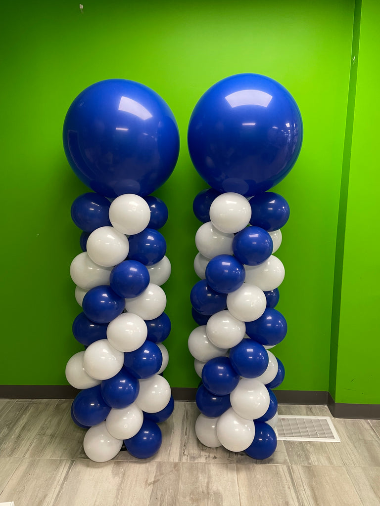 Jumbo topper balloon pillar