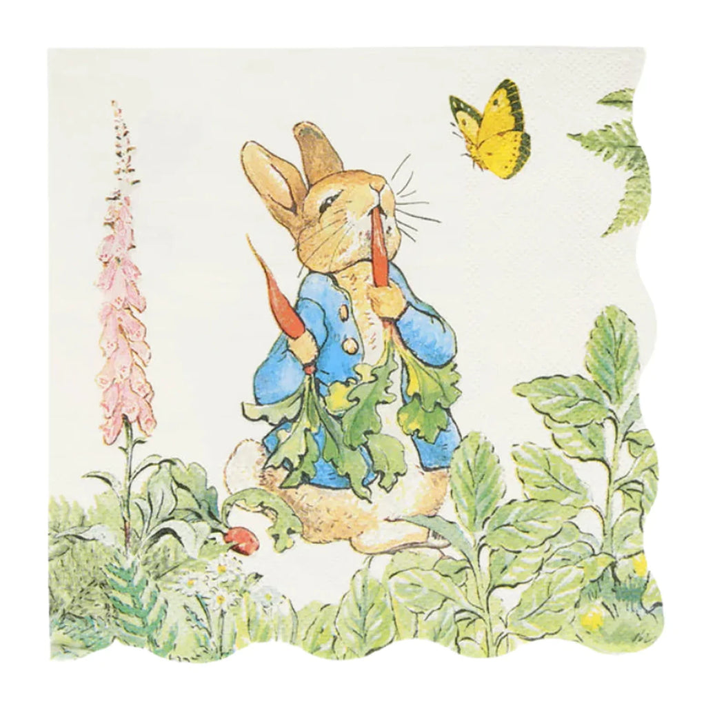 Peter rabbit in the garden large napkins - Meri Meri