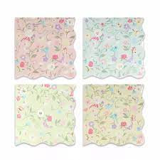 Laduree Paris small floral napkins