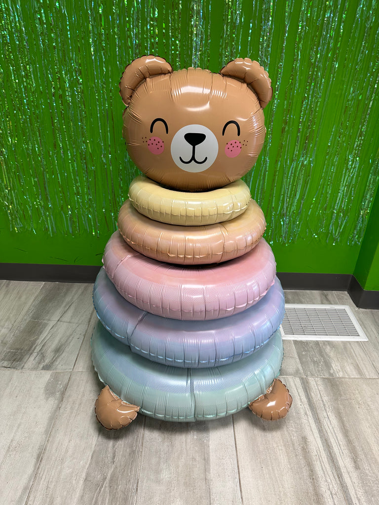 Balloon stacker baby bear - DOES NOT TAKE HELIUM this is a floor standing display
