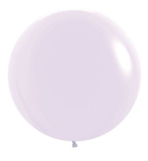 Helium inflated 24” latex balloon - Matte pastel lilac