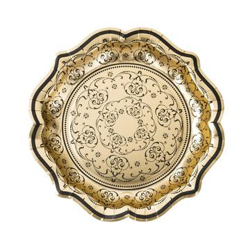 *SALE* DISCONTINUED Baroque foiled plates