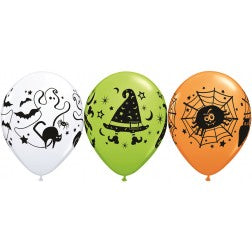 Helium inflated 11” balloon - Halloween fun party