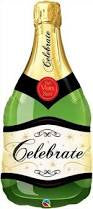 Supershape foil balloon - Celebrate champagne
