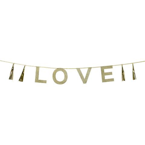 Say it with glitter Love banner