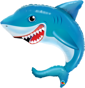 Supershape foil balloon - Smiling shark