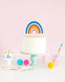 Magical rainbow cake topper