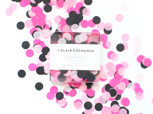 The flair exchange confetti - Flamingle