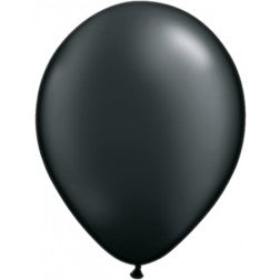 Helium inflated 11” balloon - Pearalised onyx black