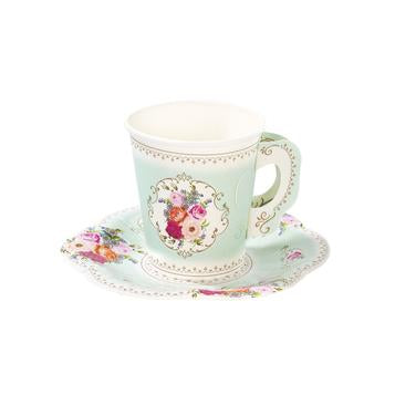 Truly scrumptious paper cups and saucers