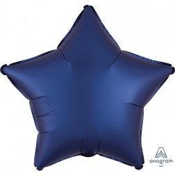 Satin luxe star - navy