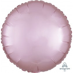 Satin luxe circle - pastel pink