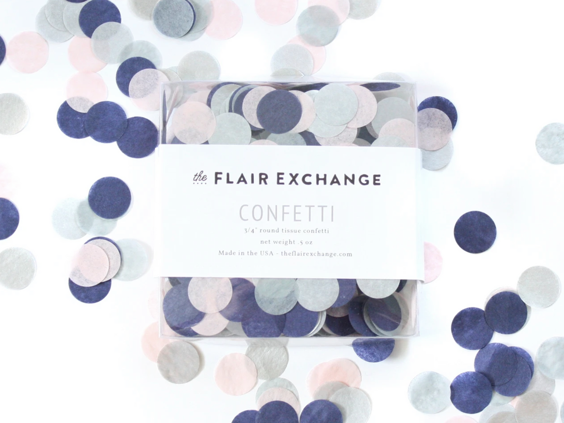 The flair exchange confetti - Sapphire