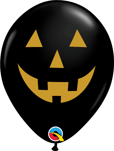 Helium inflated 11” balloon - jack faces