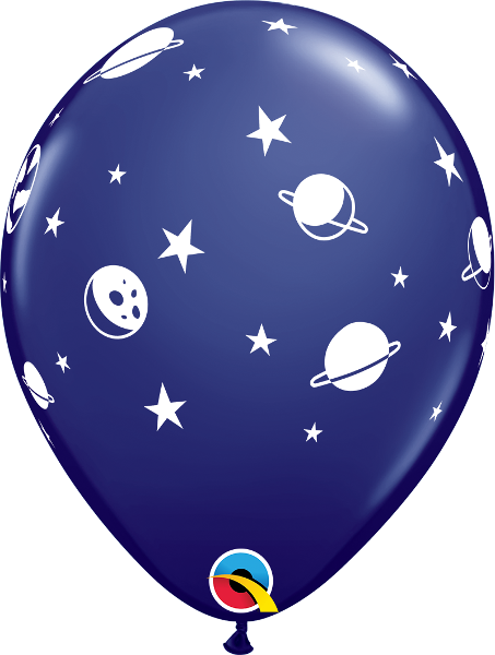 Helium inflated 11” balloon - celestial fun