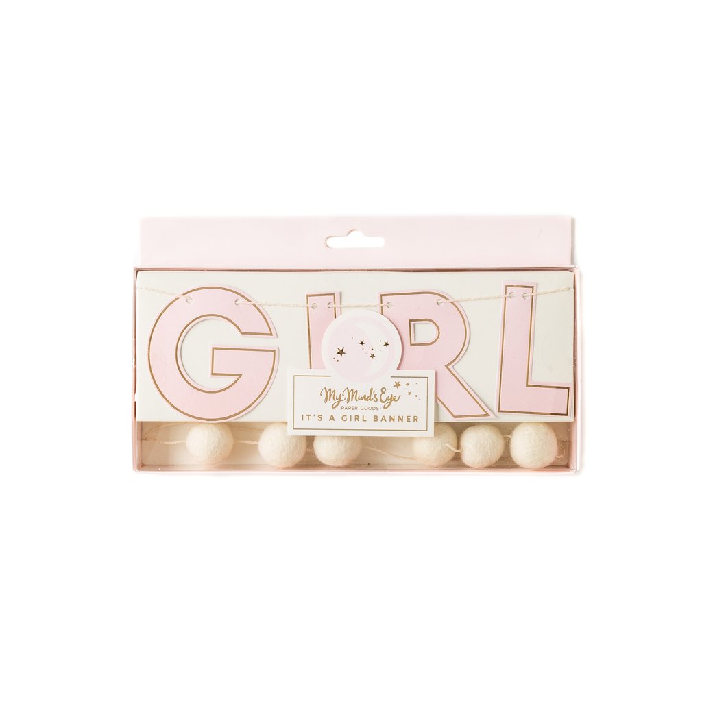 *SALE * Baby pink banner set