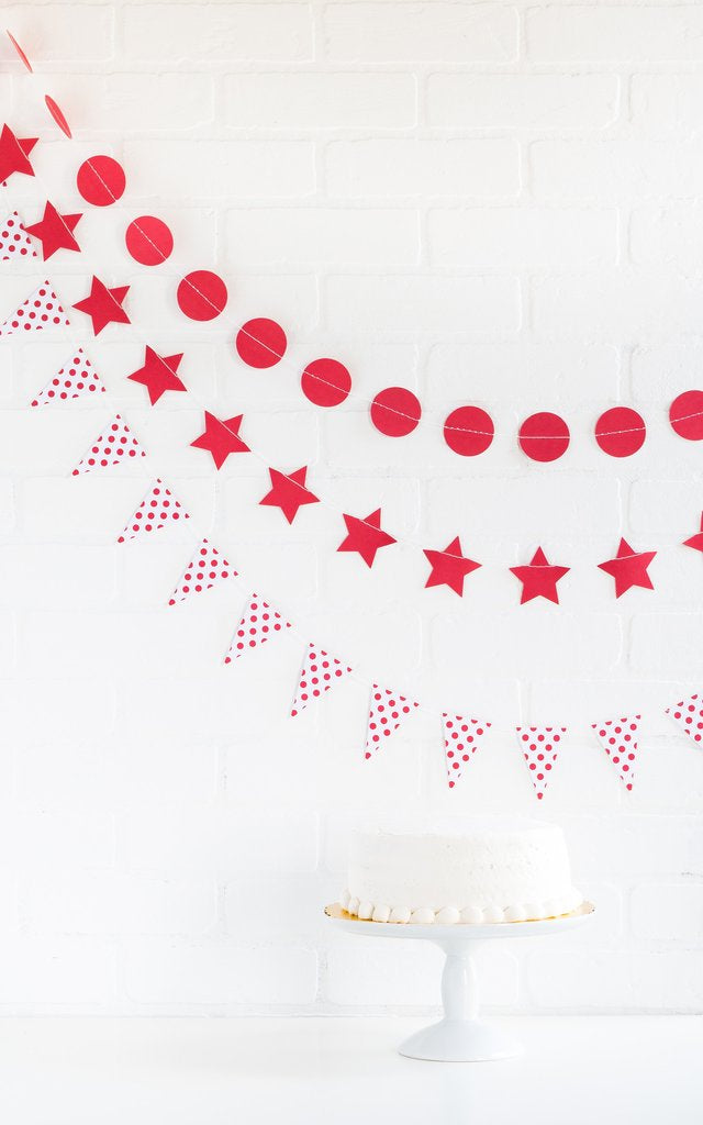 *HALF PRICE* Mini banner set - cherry