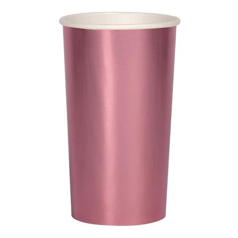 Metallic pink highball cups - Meri Meri