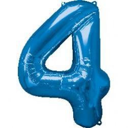 Supershape foil balloon - Blue giant numbers 0-9