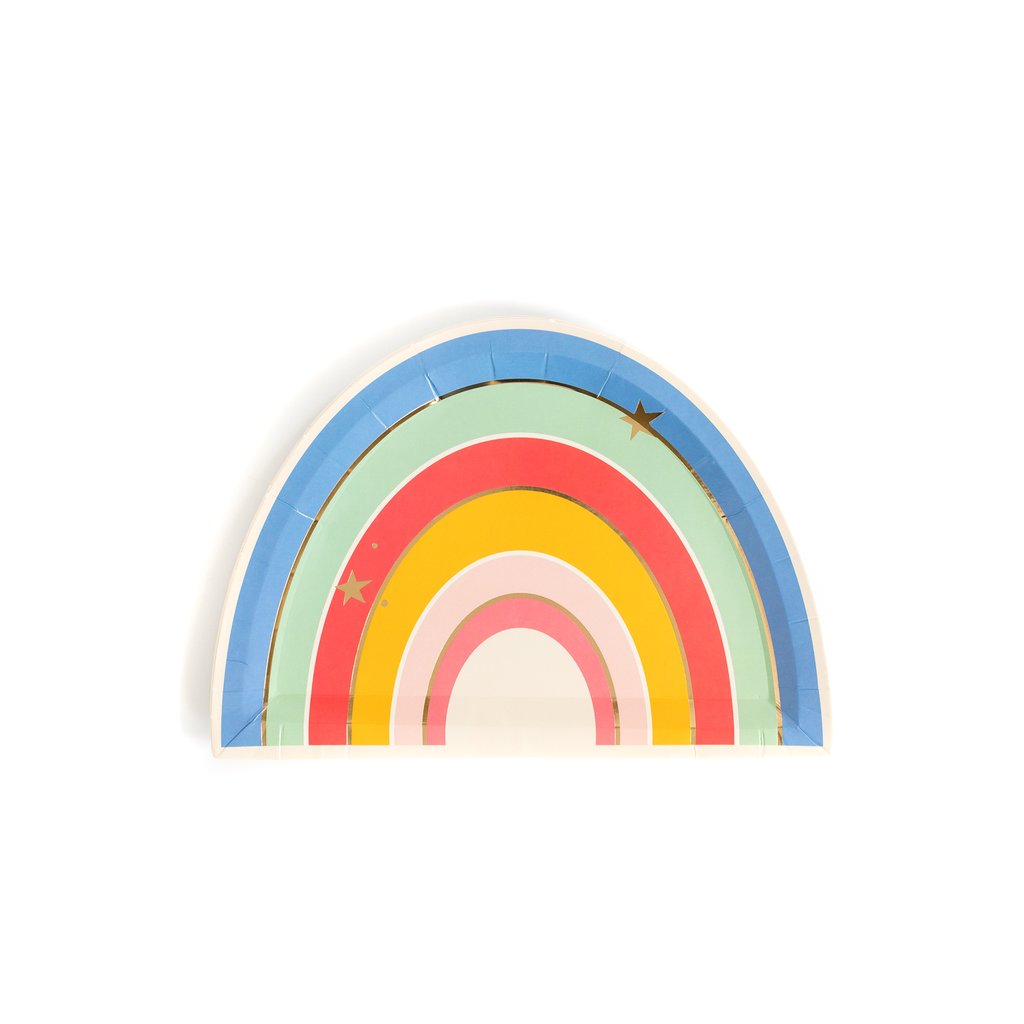 Magical rainbow plates