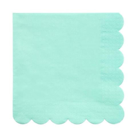 Mint large napkin - Meri Meri