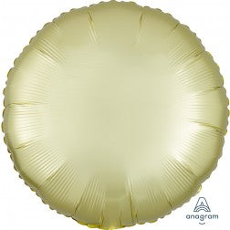 Satin luxe circle - pastel yellow