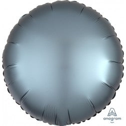 Satin luxe circle - steel blue