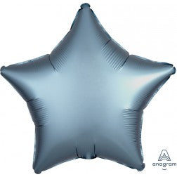 Satin Luxe star - steel blue