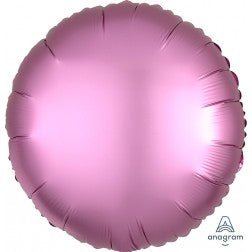 Satin luxe circle - flamingo pink