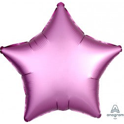 Satin Luxe star - flamingo pink