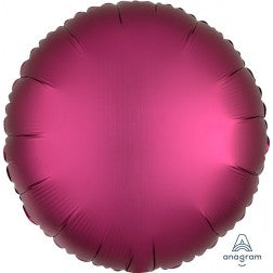 Satin luxe circle - pomegranate
