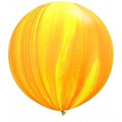 Helium inflated jumbo helium inflated latex balloon - various colours