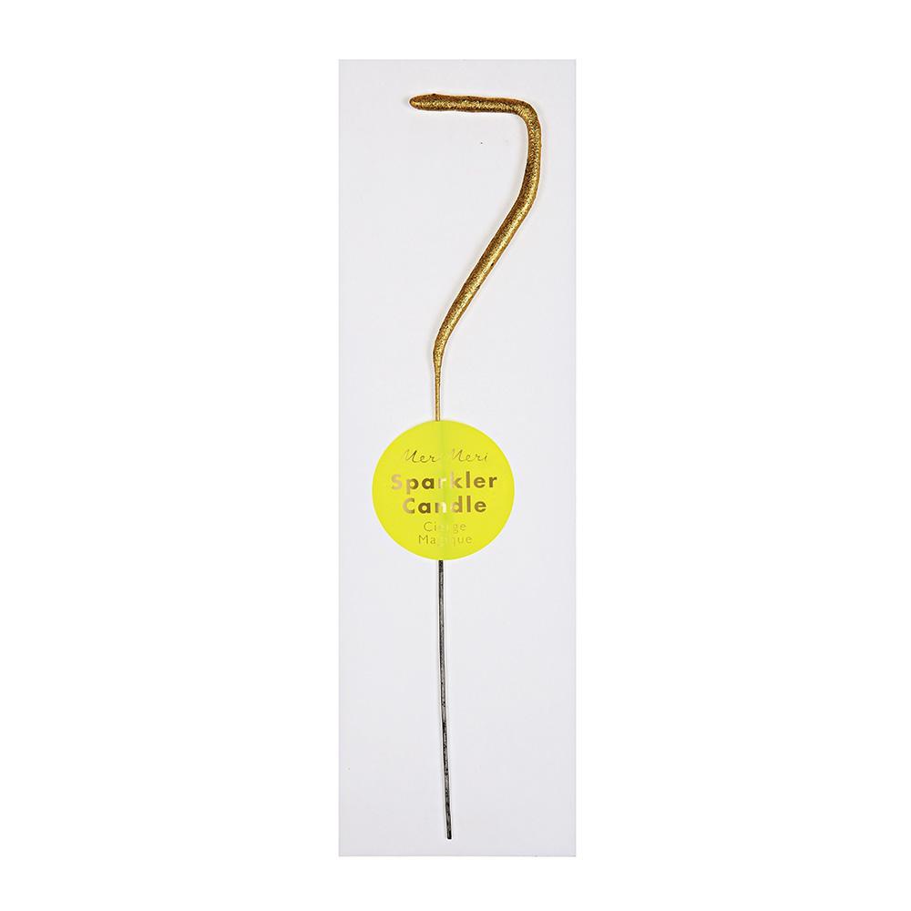 Gold sparkler numbers 0 x 9 - Meri Meri