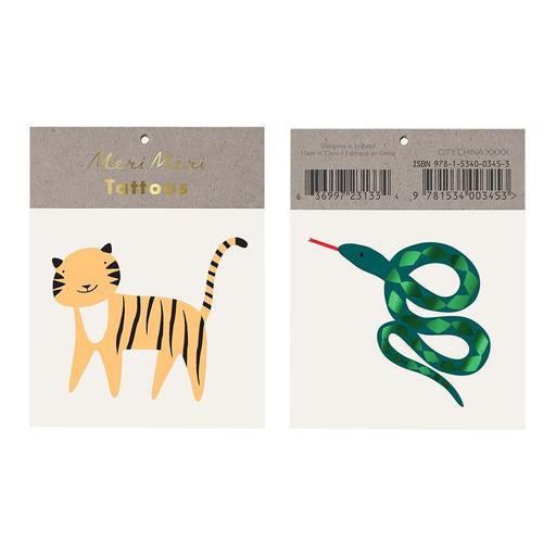 *SALE* Go wild temporary tattoos - Meri Meri