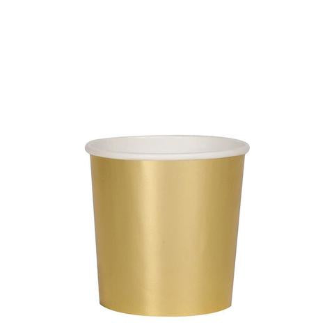 Gold tumbler cups - Meri Meri