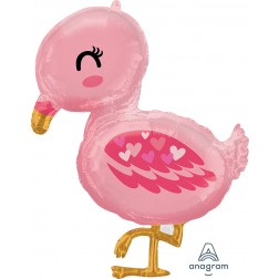 Supershape foil balloon - baby flamingo