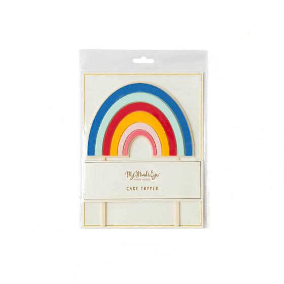 Magical rainbow cake topper