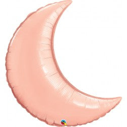 Supershape foil balloon - Rose gold crescent moon