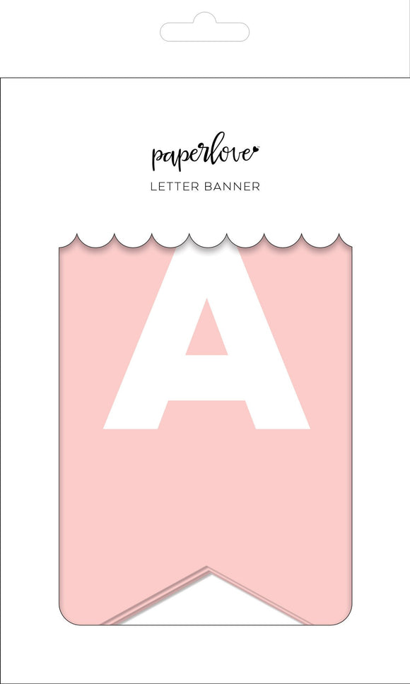 Ballet pink letter banner - personalize
