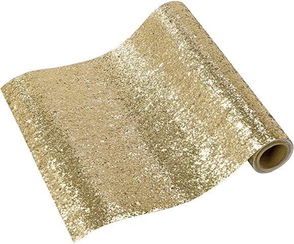 Luxe gold glitter table runner