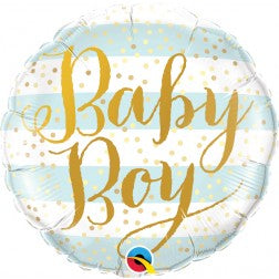 Baby boy blue stripes