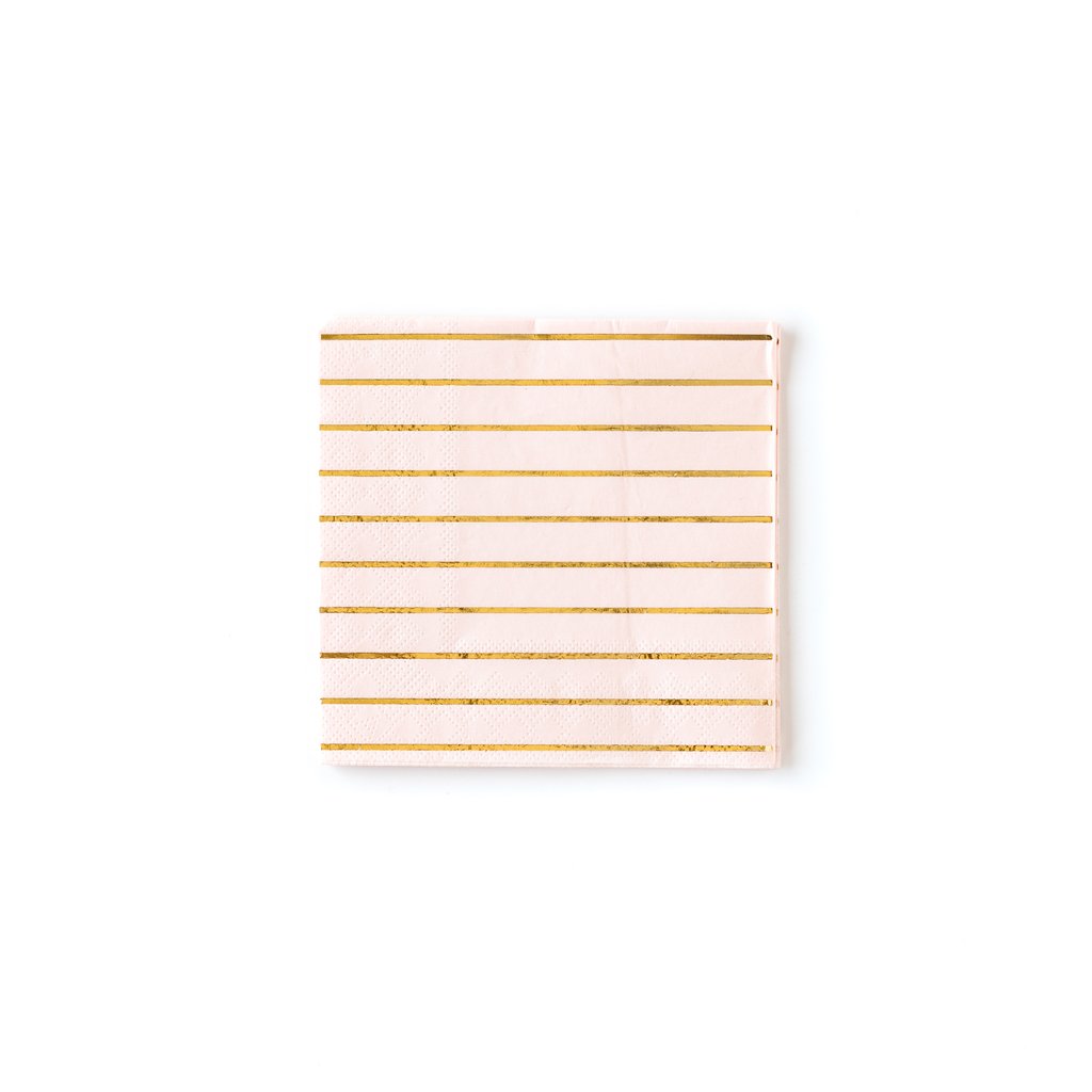 Blush cocktail napkins